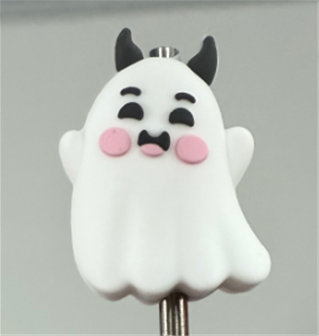 silicone three-dimensional halloween ghost silicone bead