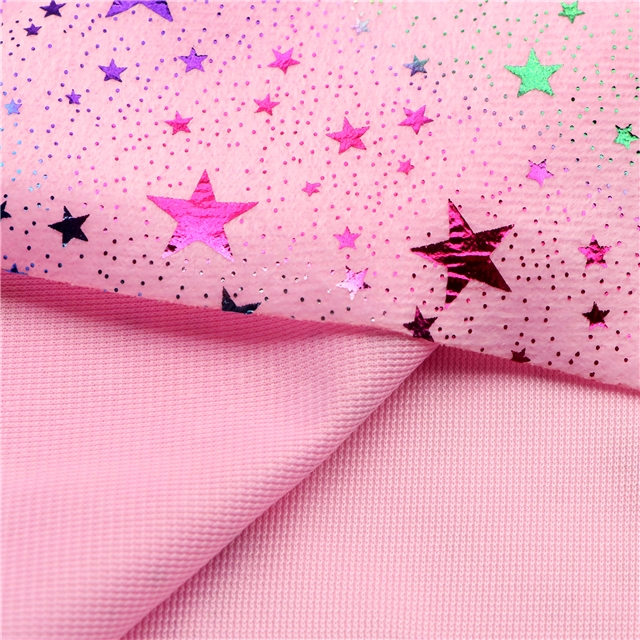 colourful gold hot stamping snake pattern pentagram short plush fabric