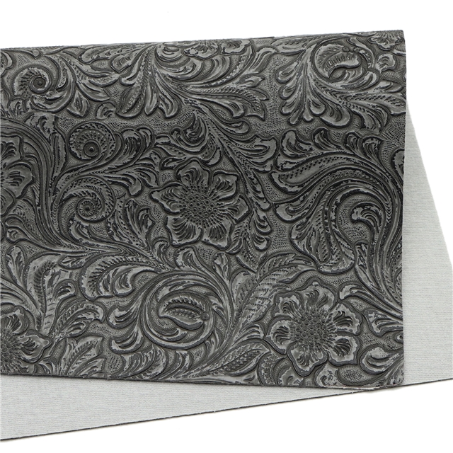 synthetic leather bump texture flower faux leather