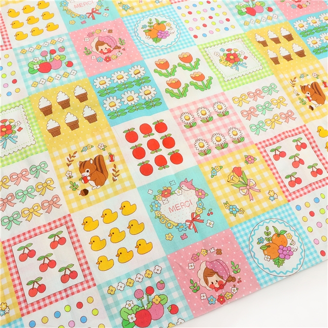 cotton 40 count digital printed fabric