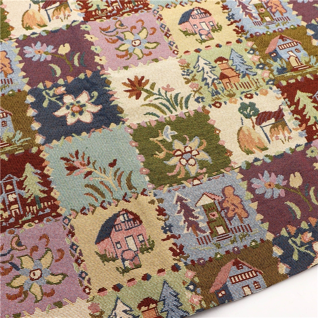 polyester cotton yarn dyed jacquard fabric