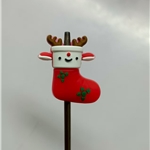 three-dimensional christmas stockings silicone bead