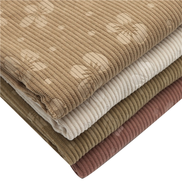 plain embossed corduroy fabric cream,50*150cm(19.7*59.1