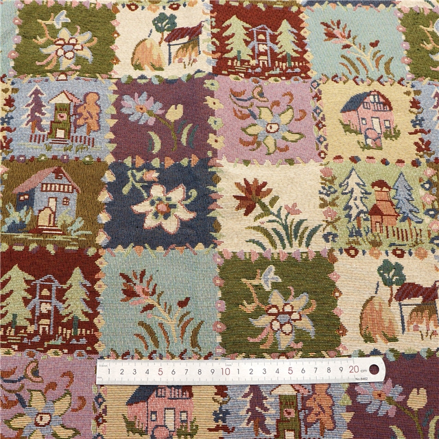 polyester cotton yarn dyed jacquard fabric