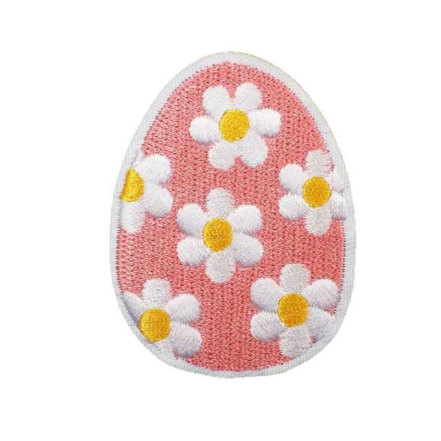back with glue easter eggs rabbit embroidery patch（back with glue）