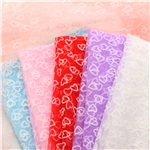 plain velvet heart mesh fabric