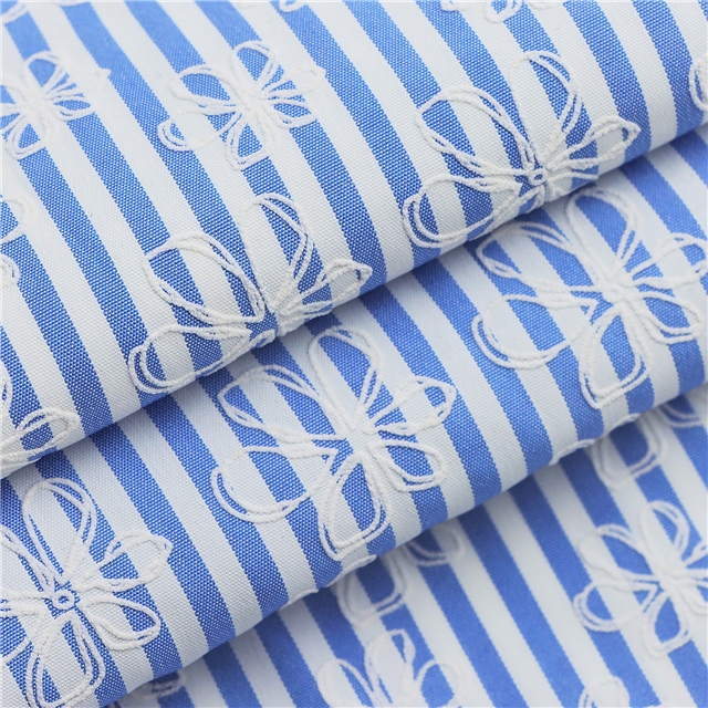 flower offset printing stripe fabric