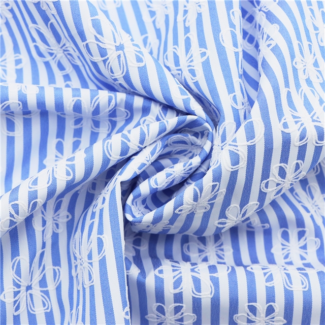 flower offset printing stripe fabric