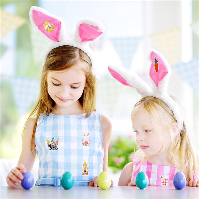 back with glue easter eggs rabbit embroidery patch（back with glue）