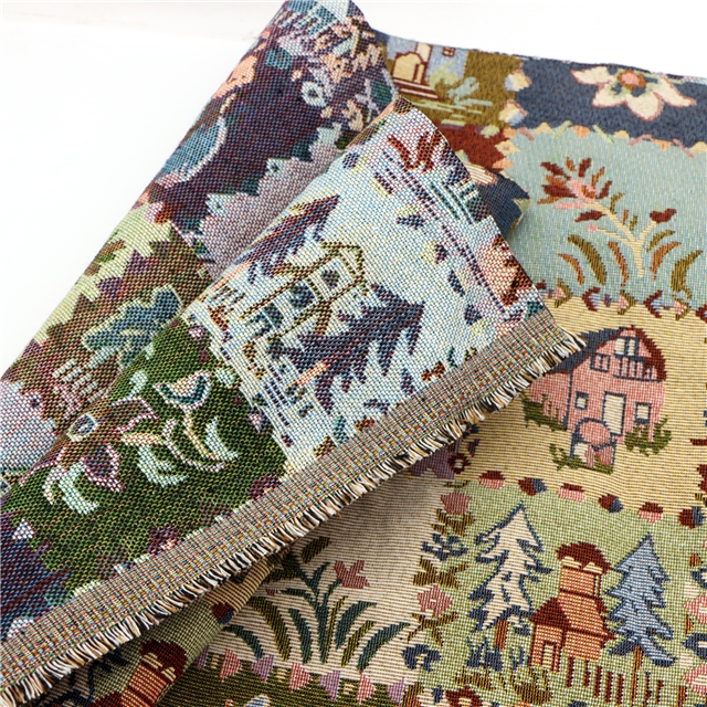 polyester cotton yarn dyed jacquard fabric