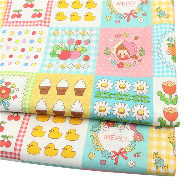 cotton 40 count digital printed fabric