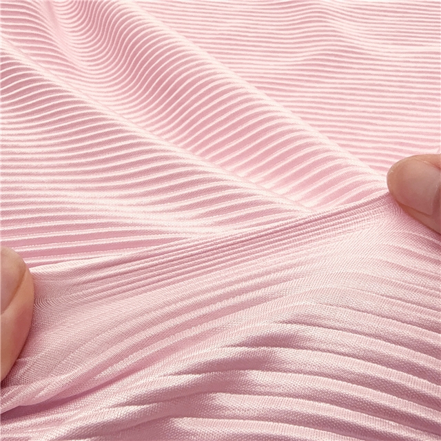 2 ways plain pleated knit fabric 5#light green,50*150cm(19.7*59.1