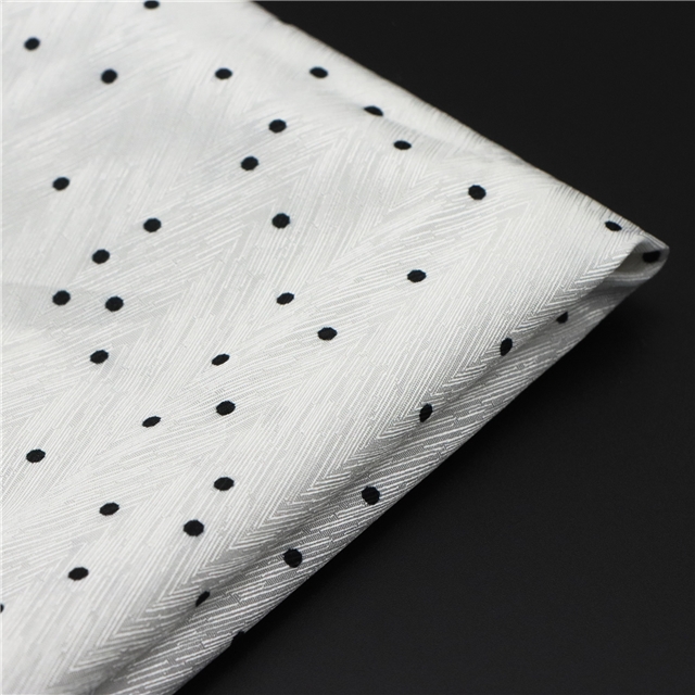 dot herringbone pattern twill 100％ polyester fabric