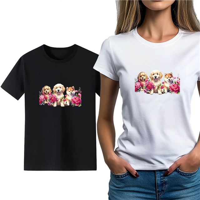 cotton Iron On Transfer Stickers and T-shirts