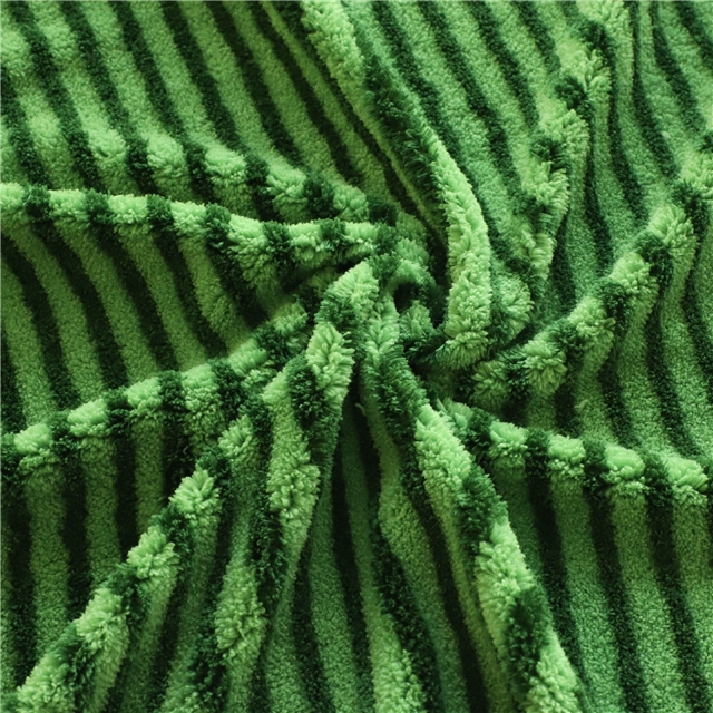 100% polyester watermelon strip double-sided cotton velvet fabric