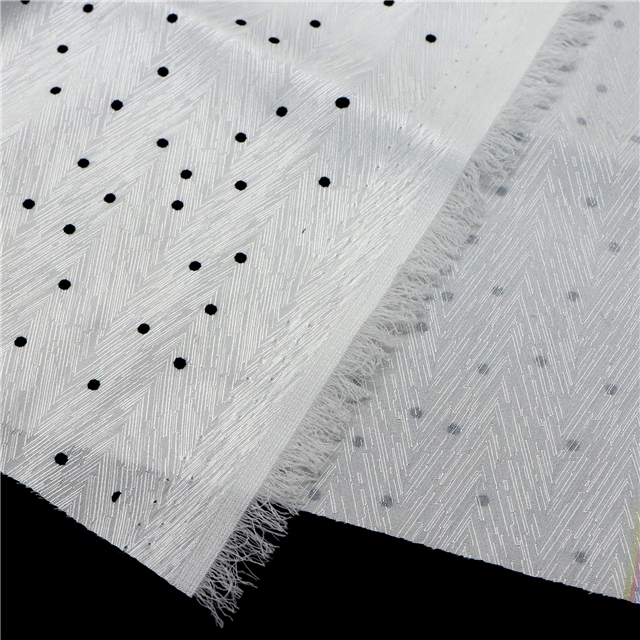 dot herringbone pattern twill 100％ polyester fabric