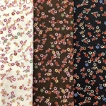floral printed corduroy fabric