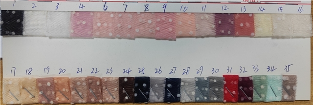 velvet dots mesh gauze