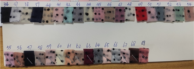 velvet dots mesh gauze