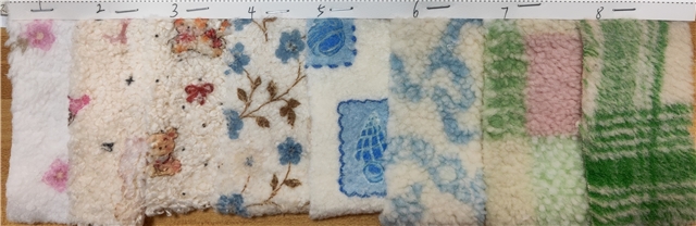 flower bear grid particle printed velvet fabric
