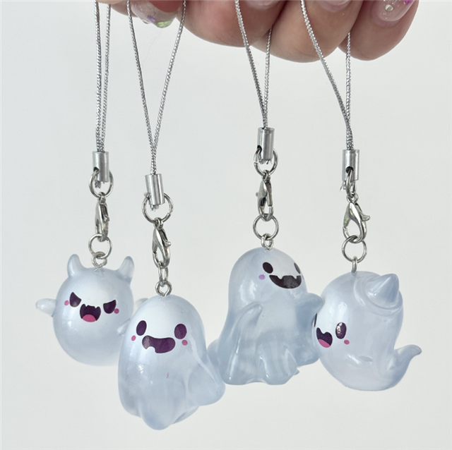 halloween glow in the dark series ghost pndant accessories