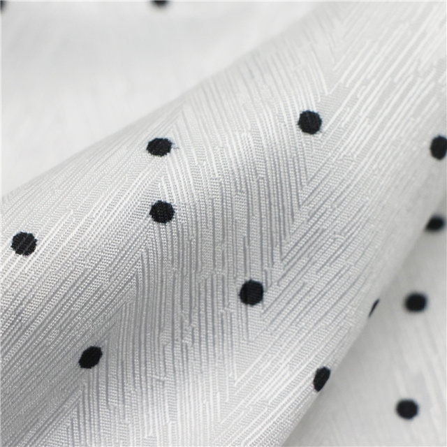 dot herringbone pattern twill 100％ polyester fabric