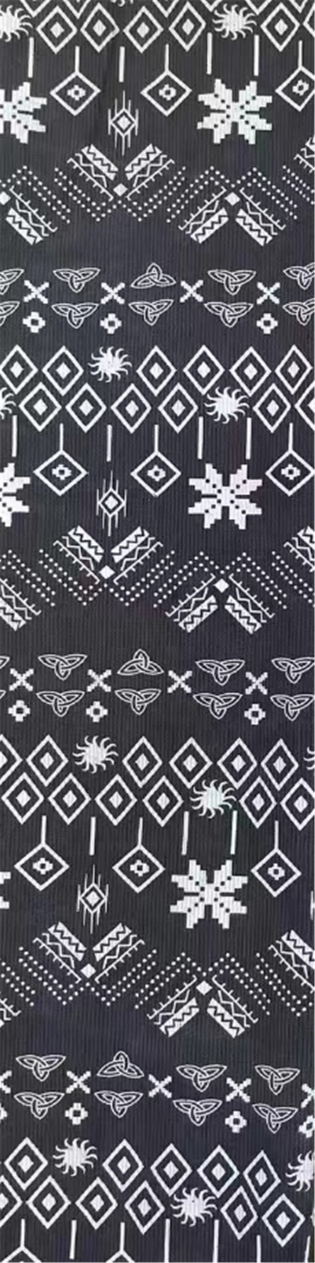 geometric ethnic style printed corduroy fabric