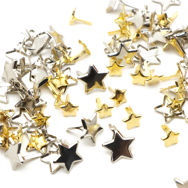 metal stars paper fasteners metal brads
