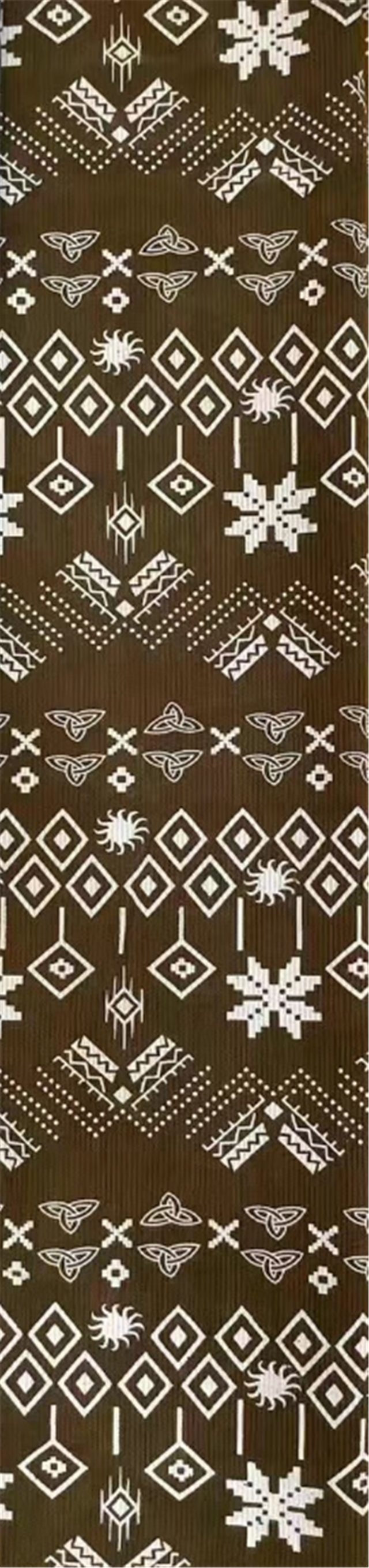 geometric ethnic style printed corduroy fabric