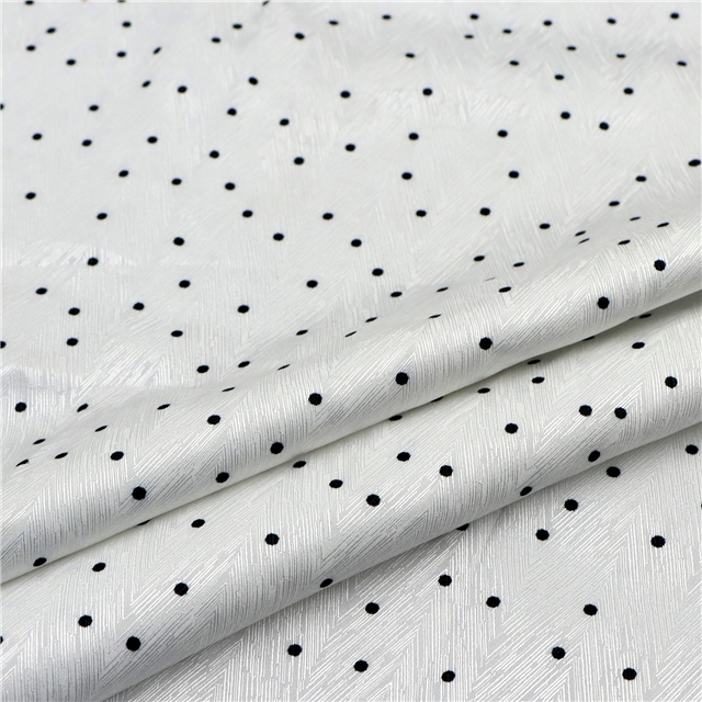 dot herringbone pattern twill 100％ polyester fabric