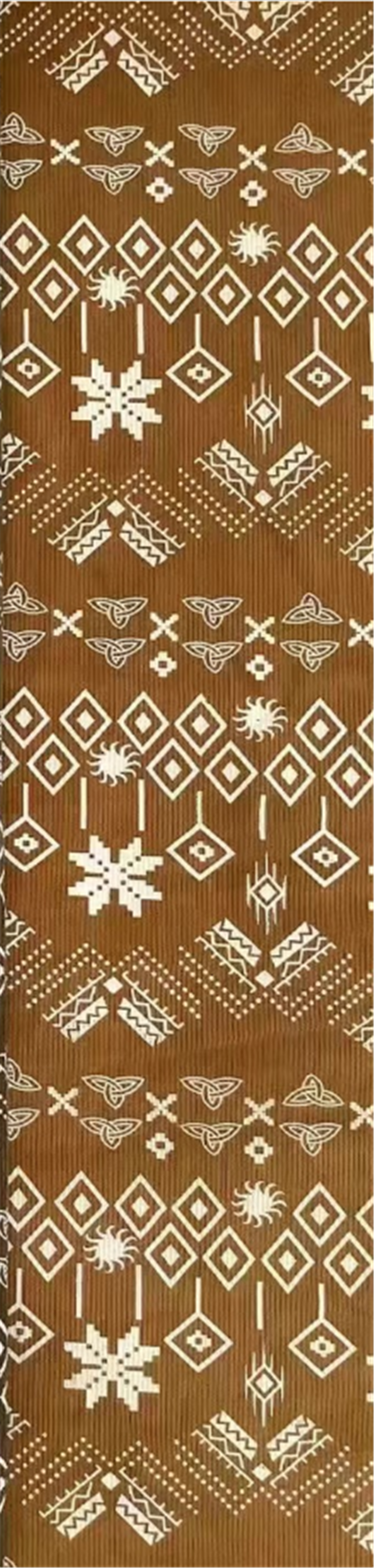 geometric ethnic style printed corduroy fabric