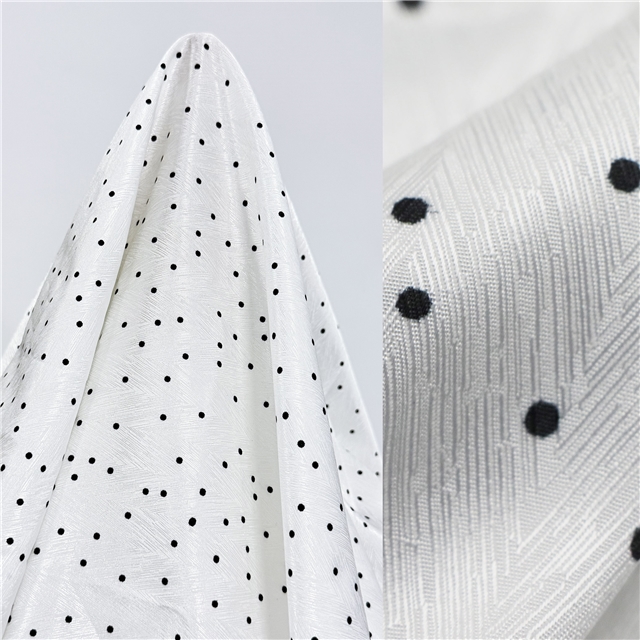 dot herringbone pattern twill 100％ polyester fabric