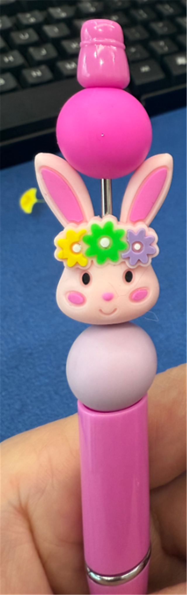 silicone 3d easter rabbit silicone beads