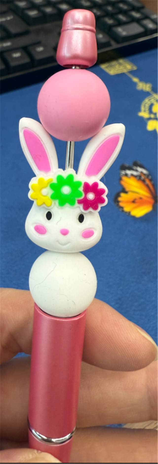 silicone 3d easter rabbit silicone beads