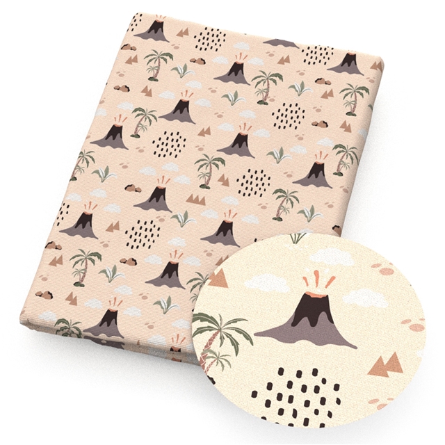polyester cotton dinosaurs series polyester cotton fabric set (4 pcs/set)