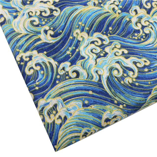 Hefeng hot stamping series linen fabric 1#,50*150cm(19.7*59.1