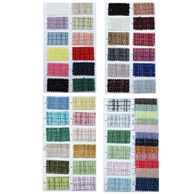 woolen bright silk woven small fragrant fabric