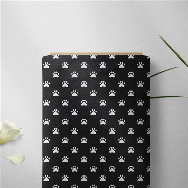 polyester cotton cat footprint series polyester cotton fabric set (8 pcs/set)