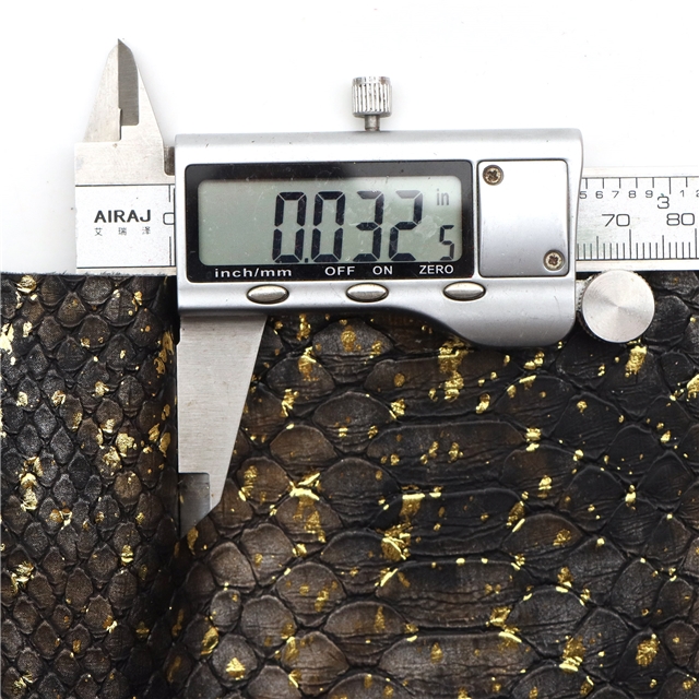 hot stamping silver snake patterned synthetic leather