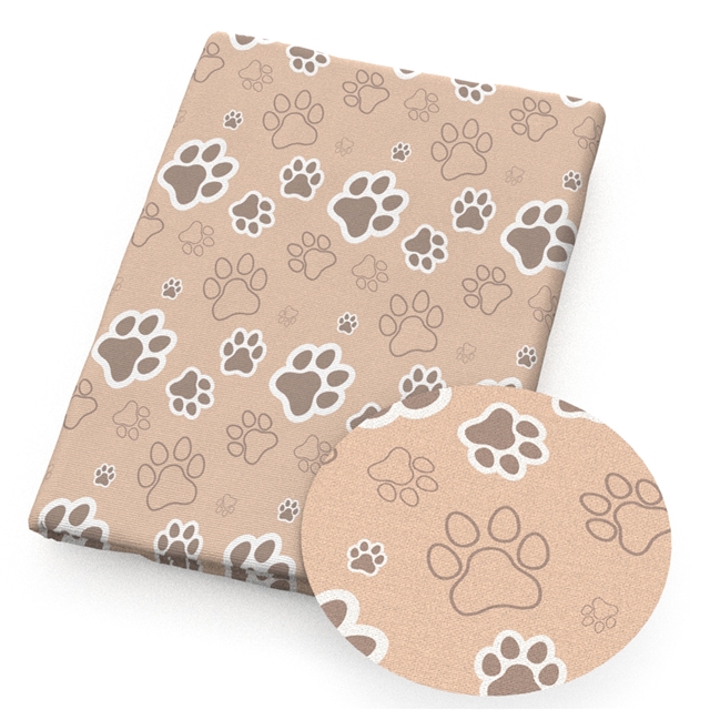 polyester cotton footprint series polyester cotton fabric set (5 pcs/set)