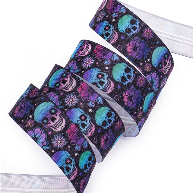 nylon 5# reverse punk skeleton nylon zipper set (zipper 4.5 meters+10 zipper heads）