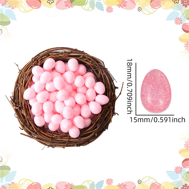 foam imitation gold powder foam easter egg decorations