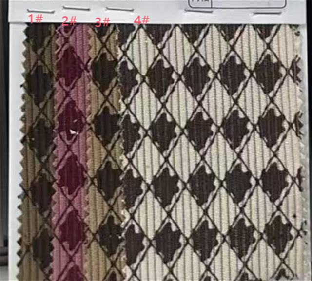 rhombus corduroy fabric
