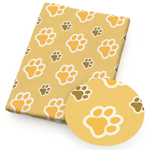 polyester cotton footprint series polyester cotton fabric set (5 pcs/set)