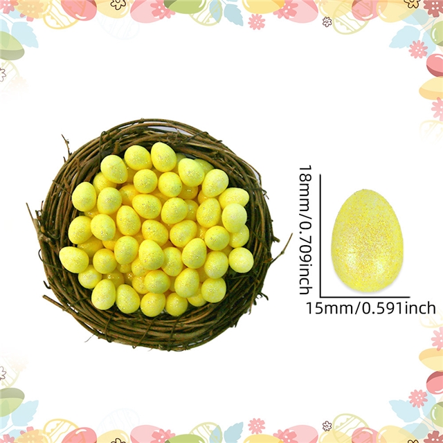 foam imitation gold powder foam easter egg decorations