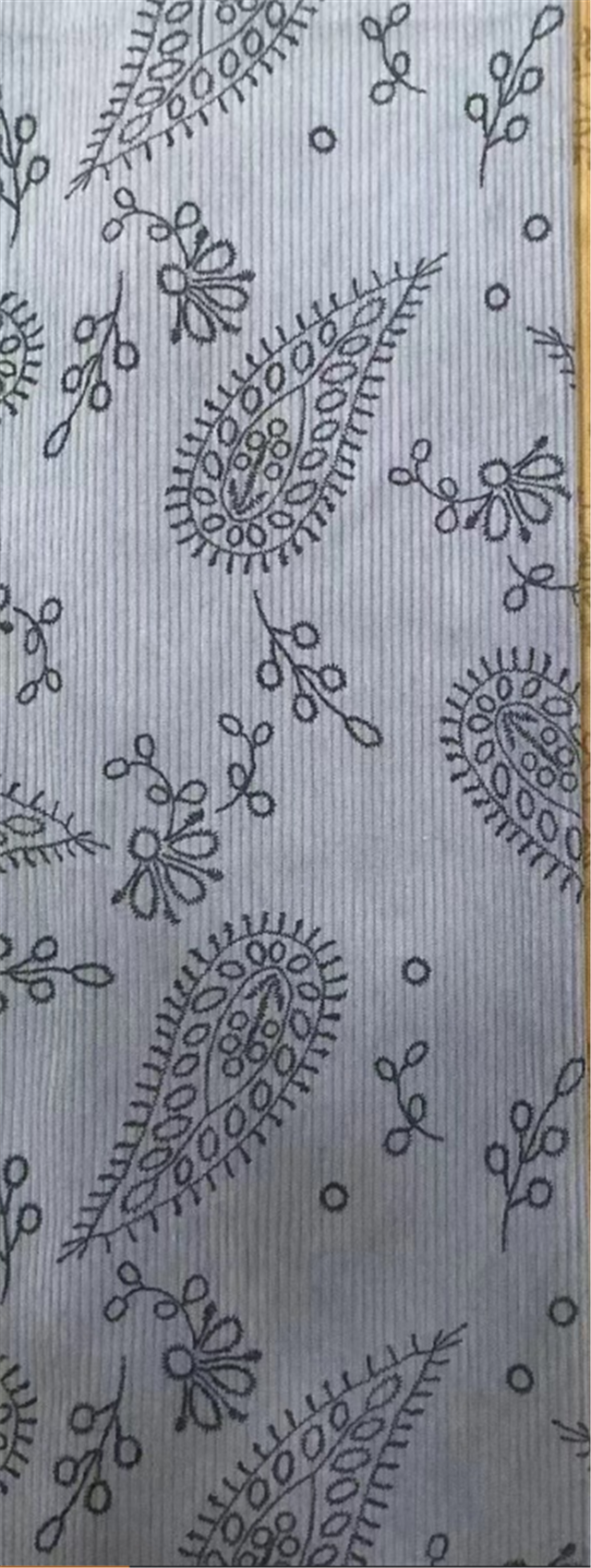 cashew print corduroy fabric
