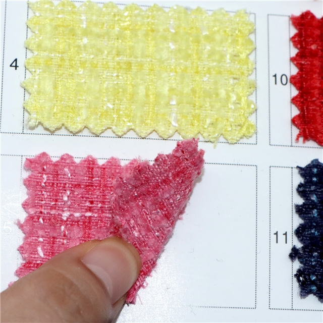 woolen bright silk woven small fragrant fabric