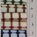 yarn dyed bubble striped plaid jacquard fabric