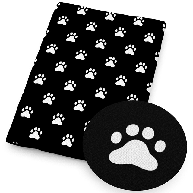 polyester cotton cat footprint series polyester cotton fabric set (8 pcs/set)