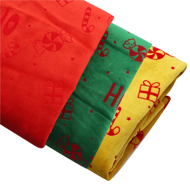 velvet christmas candy gift velvet fabric